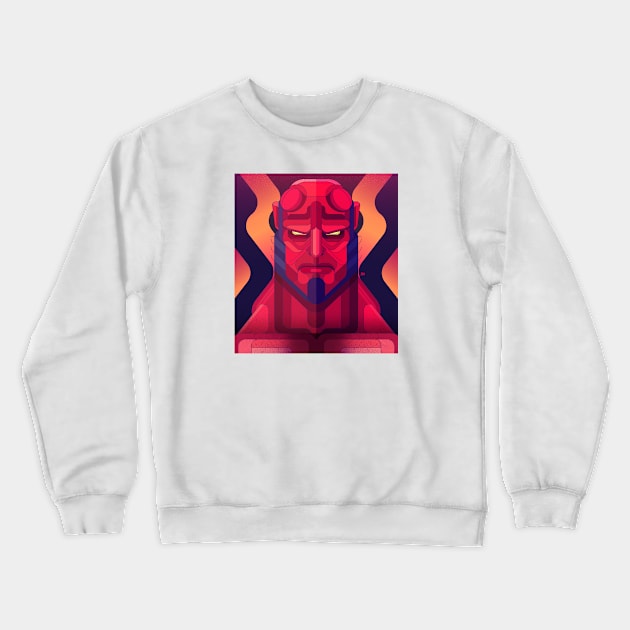 Hellboy Crewneck Sweatshirt by Muito